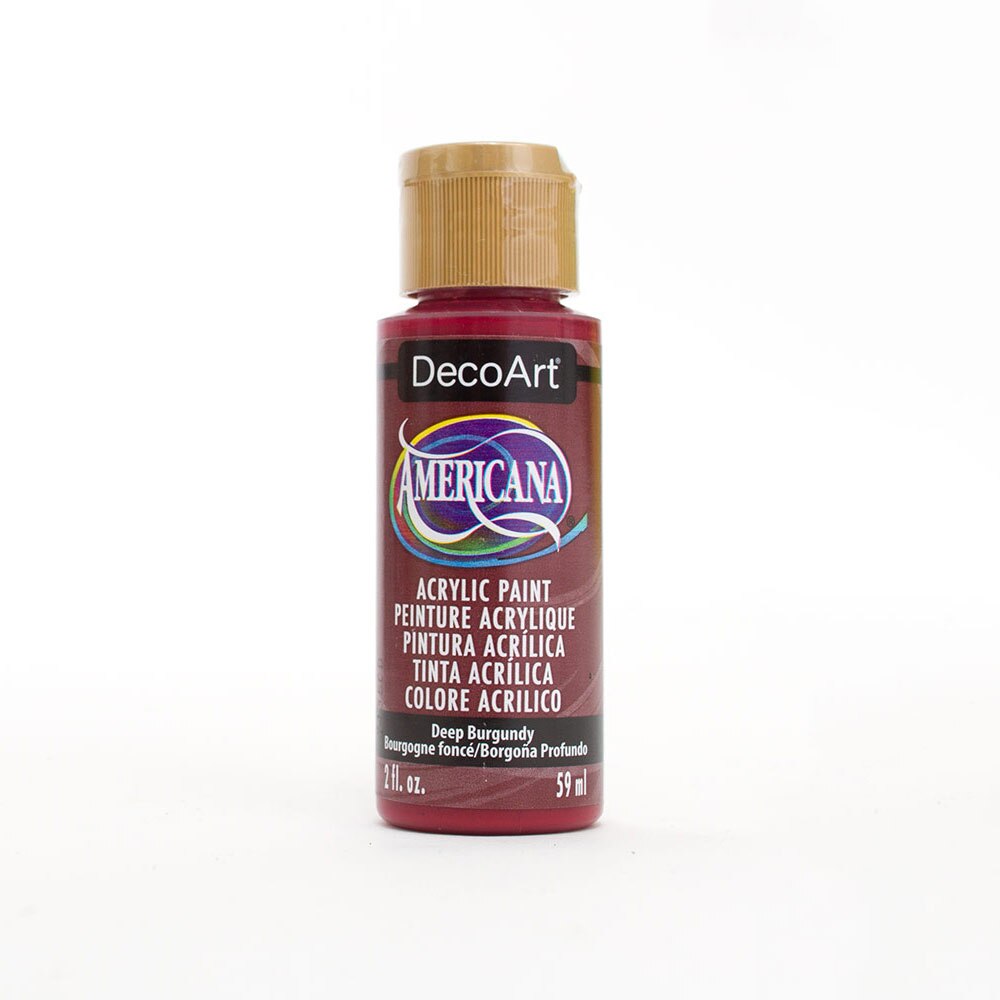 DecoArt, Americana, Acrylic, Paint, 2oz, Deep Burgundy